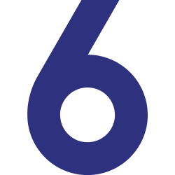 blue number 6